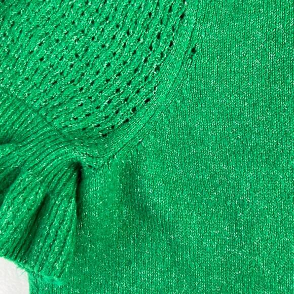 Torrid Sweater Women's Size 3 Vegan Cashmere V-Neck Ruffle Elbow Sleeve Pullover - Picture 10 of 10